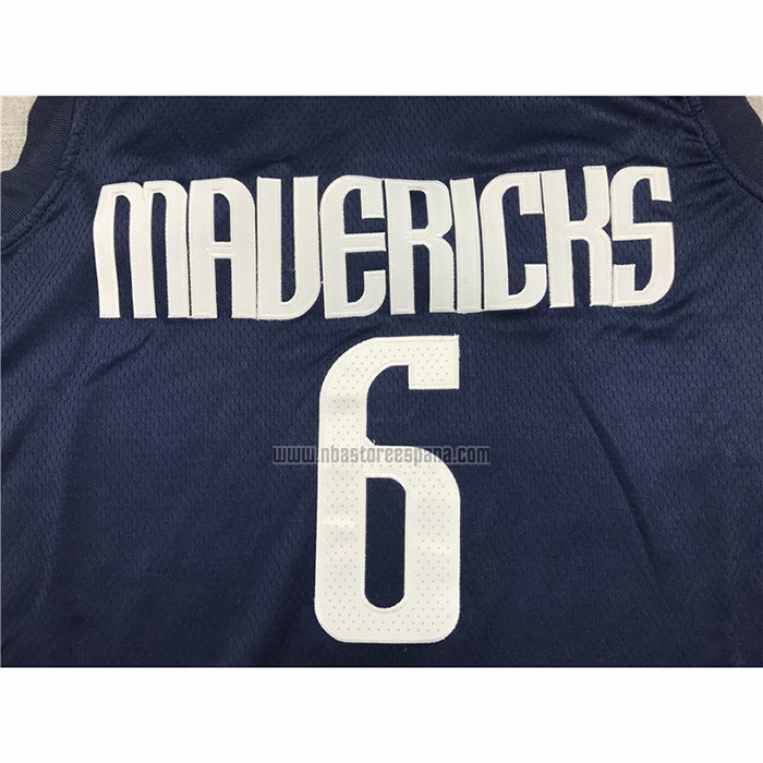 Camiseta Dallas Mavericks Kristaps Porzingis NO 6 Statement 2019-20 Azul